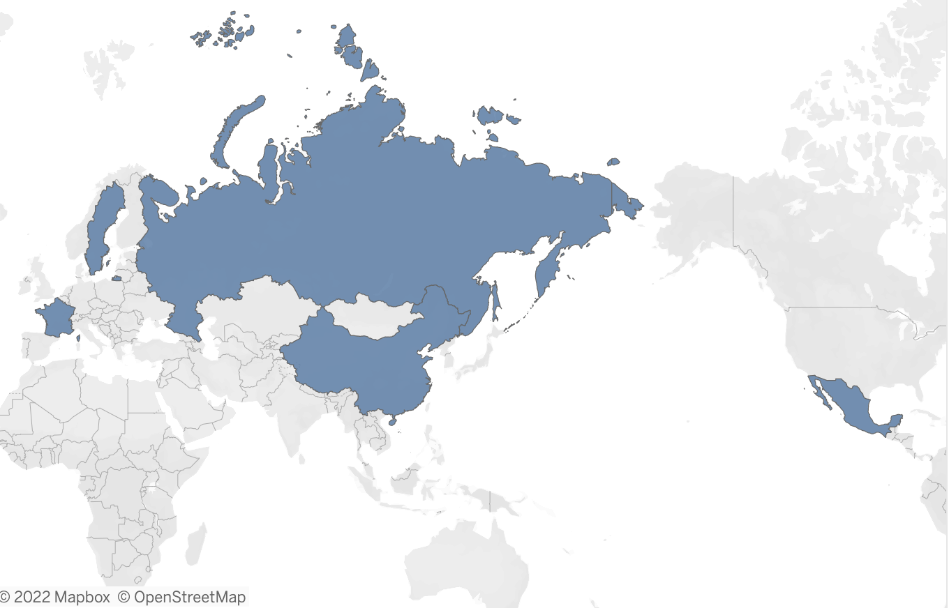 Tableau map
